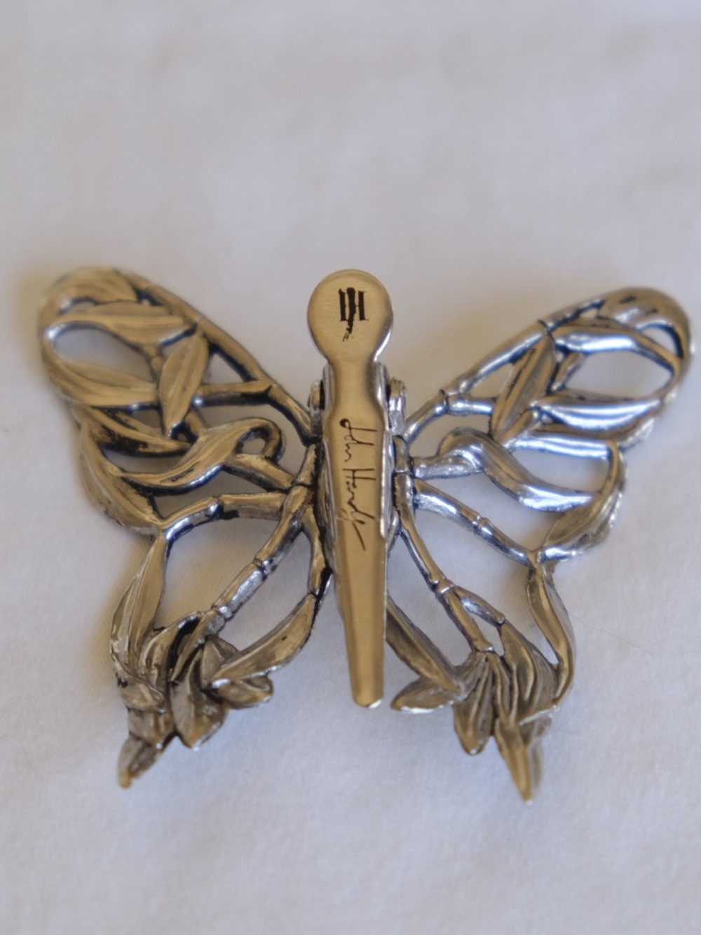 vintage john hardy silver butterfly clips - Picture 5 of 6